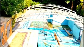 قیمت سقف متحرک استخر | مدل ارتفاع کوتاه