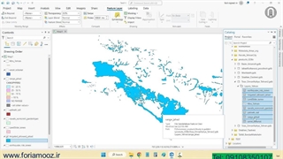 اطلاعات مکانی بصورت ژئودیتابیس لایه های GIS طرح های توسعه عمران تهران