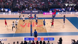 خلاصه بازی ژاپن (۳) - (۰) کوبا در رقابتهای لیگ ملتهای والیبال ۲۰۲۳