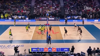 خلاصه بازی ژاپن (۳) - (۲) برزیل در رقابتهای لیگ ملتهای والیبال ۲۰۲۳