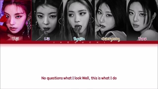 لیریک آهنگ SHOOT ایتزی (Color coded lyrics)