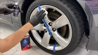 اموزش اجرای نانو سرامیک مخصوص رینگ ماشین tenzi pro detailing