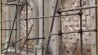 نمای تولید نصب ستون سر ستون رومی