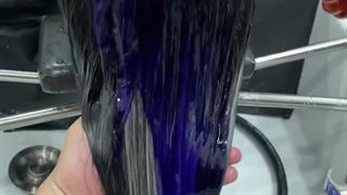 رنگ دودی روی موی مشکی