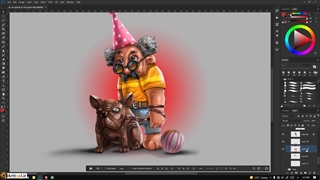 عمو داوود3 - آموزش نقاشی دیجیتال با فتوشاپ - قسمت آخر - آرت تول