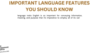 What is the language feature?