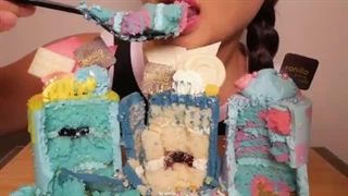 Mini Cakes ASMR Soft Relaxing Eating Sounds Light Whisper N.E Let's Eat