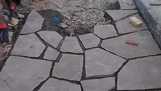 اجرای سنگ لاشه برای کف 09192230448