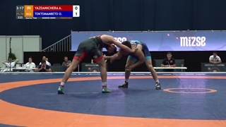 Amirmohammad Babak YAZDANICHERATI (IRI) df. Orozobek TOKTOMAMBETOV (KGZ)