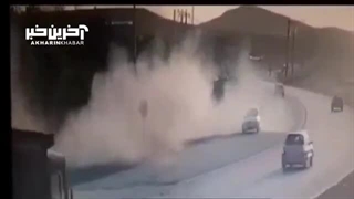 حرکت جنون آمیز نیسان آبی وسط جاده ،فرار سمند ار تصادف مرگبار