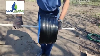 آموزش نصب نوار تیپ آبیاری قطره ای