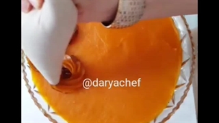 ایده تزئین حلوا با ماسوره