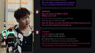 لاین آپ آهنگ wind and wish از btob