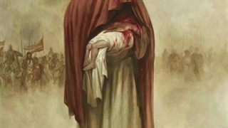 این طفل شیرخواره همه لشکر من است..."کپشن"