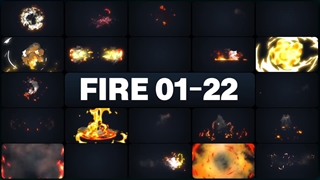 پک المان های آتش برای Final Cut Pro + دانلود