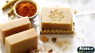 فواید صابون زردچوبه/فروشگاه پخش عمده دوشیزه