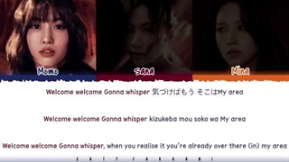 لیریک آهنگ behind the curtain از misamo مینا،مومو،سانا اعضای توایس twice