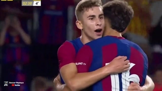 عملکرد فرمین لوپز ستاره جوان بارسلونا مقابل تاتنهام