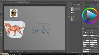 آموزش رایگان نقاشی دیجیتال - گربه سوار 1 - آرت تول 15 از 17