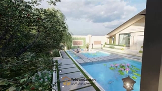 طراحی ویلا فلت در شهریار تهران گاردن