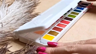 آبرنگ 24 رنگ آقامیری