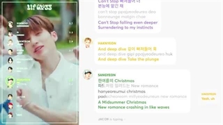 لاین آپ آهنگ lip gloss از دبویز the boyz