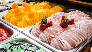 60% میوه! بستنی فرانسوی دست ساز (انبه، توت فرنگی) / بستنی فرانسوی - غذاهای تایوانی