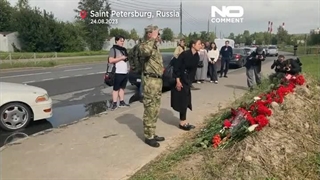 برگزاری مراسم یادبود و عزاداری برای رئیس واگنر در سن پترزبورگ