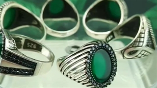 انگشتر مردانه عقیق سبز اصلی در جواهری بینا
