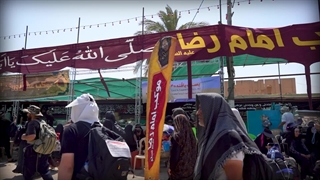 همه جا، خاکِ مشهد است، وقتی دل به او گره خورده / خدمت در مسیر اربعین، نشانه نگاه و لطفِ امام رضا(ع) است