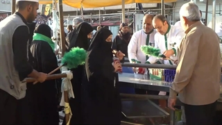 موکب امام رضا(ع) در شب شهادت امام حسن عسکری(ع) در سامرا