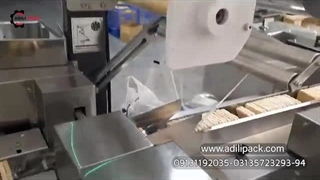 فروش دستگاه بسته بندی کیک برنجی ماشین سازی عدیلی