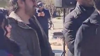 وداع علیرضا قربانی با همسرش