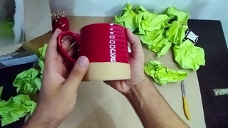 ویدیو آنباکسینگ ماگ پارادیزو طرح قلب دار سفالی