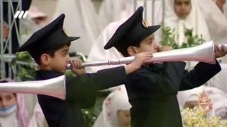 اجرای نقاره زنی پسران در مراسم جشن تکلیف در حسینیه معلی 1402