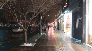 تصاویر راش خیابان امام رضا مشهد کنار مسجد