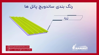 رنگ بندی ساندویچ پانل