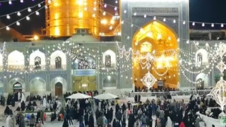 نقاره زنی حرم مطهر رضوی در شب اول ماه رمضان