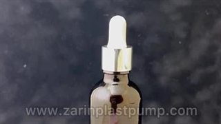 ظرف قطره چکان شیشه‌ای قهوه‌ای