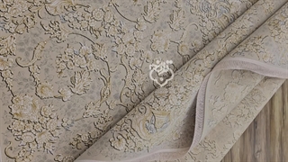 فرش 1200شانه گل برجسته، طرح زرین صدفی کلکسیون هلن کد110