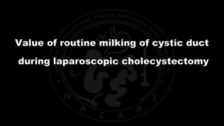 ارزش دوشیدن روتین مجرای کیستیک در طی کوله‌سیستکتومی لاپاراسکوپی